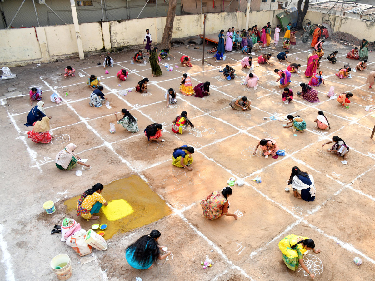 Rangoli Competition At moosapet, Hyderabad Organised by Sakshi Telugu News Paper Photos29