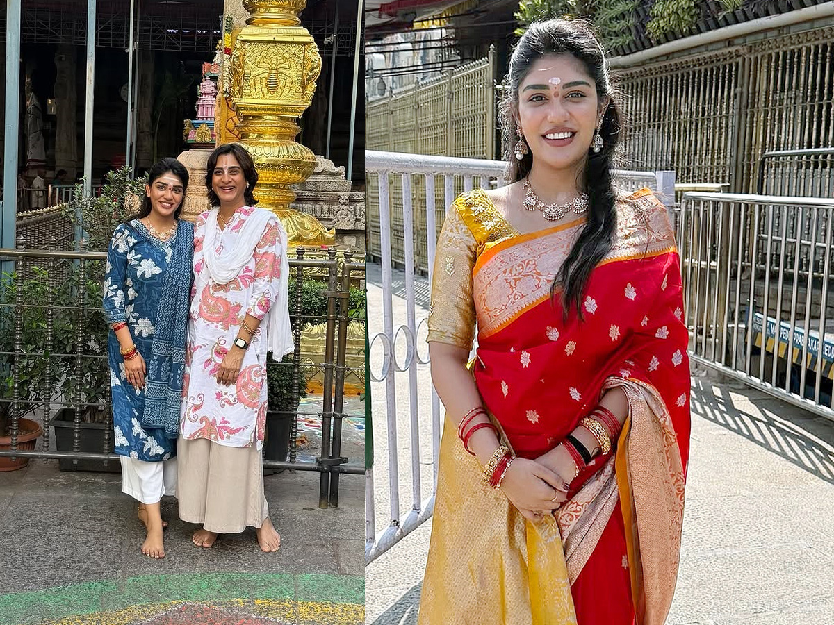 Surekha Vani With Daughter Supritha Visits Tirumala Photos1