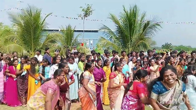 Mohan Babu Participated In Sankranthi Celebrations Sri Vidyanikethan9