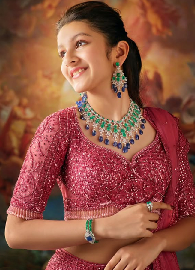 Prince Mahesh Babu Daughter Sitara Shines In Jewellery Ad14