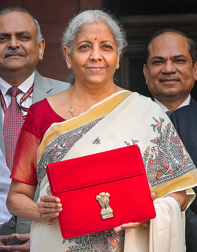 Union Finance Minister Nirmala Sitharaman photohraph Union Budget 202510