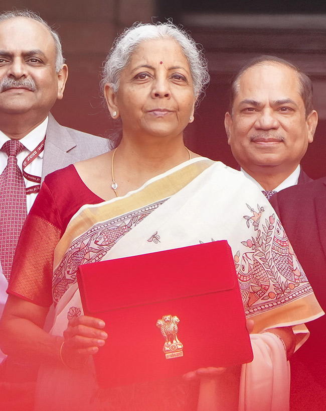 Union Finance Minister Nirmala Sitharaman photohraph Union Budget 202512