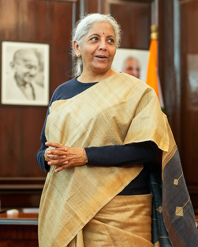 Union Finance Minister Nirmala Sitharaman photohraph Union Budget 202520