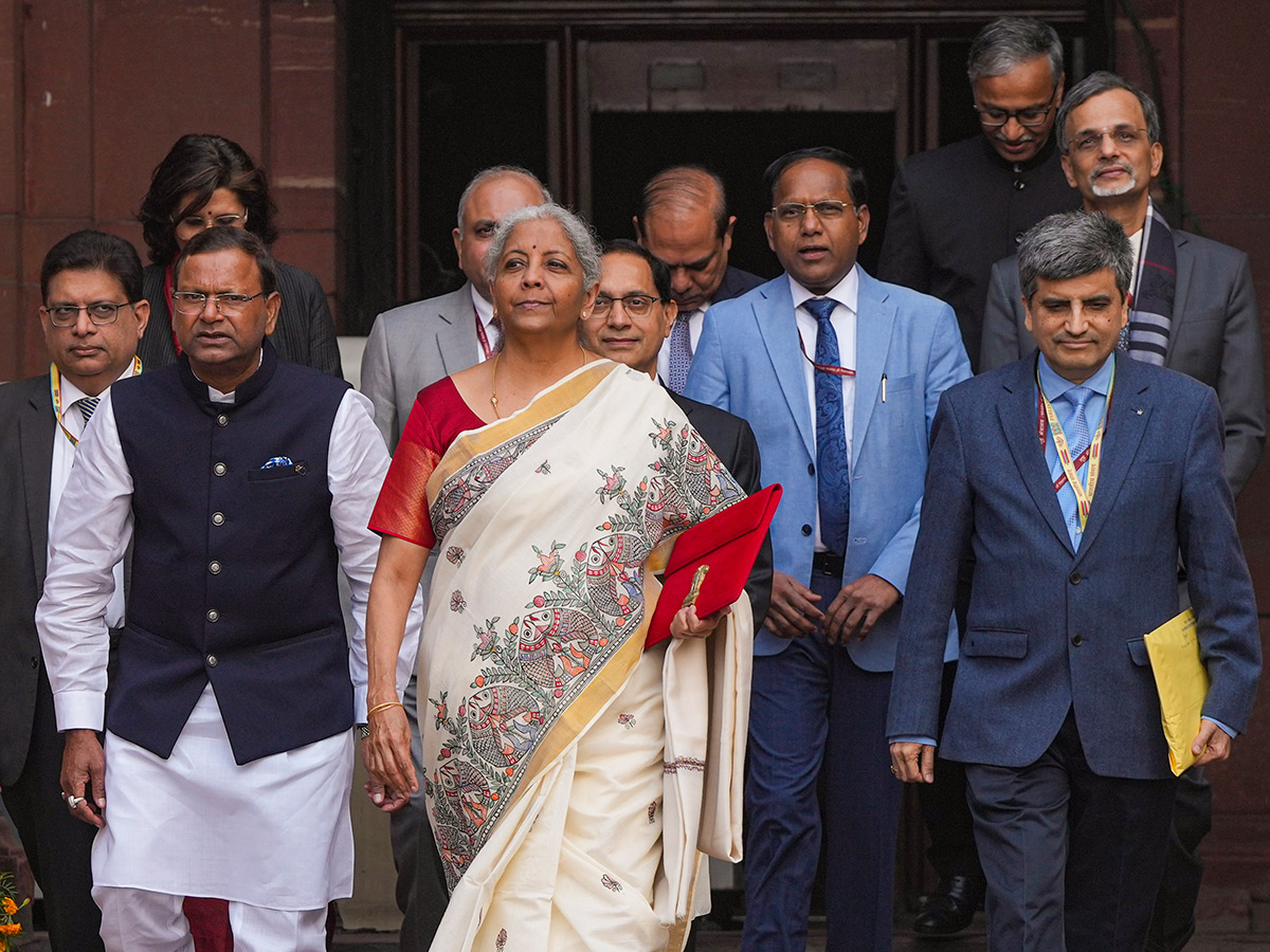 Union Finance Minister Nirmala Sitharaman photohraph Union Budget 20259