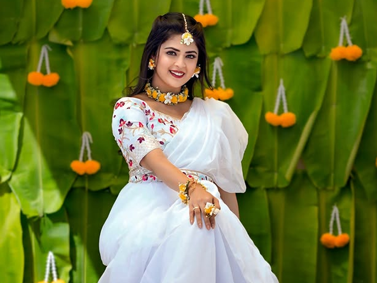 Tollywood TV actress Mansi Joshi haldi ceremony9