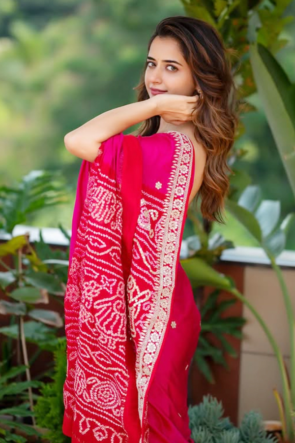 Ashika Ranganath Radiant Beauty In saree looks 6