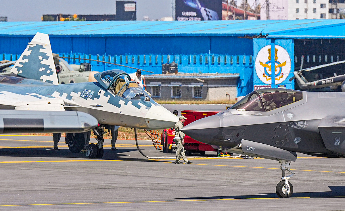 15th edition of Aero India 2025 at Yelahanka Airbase in Bengaluru13