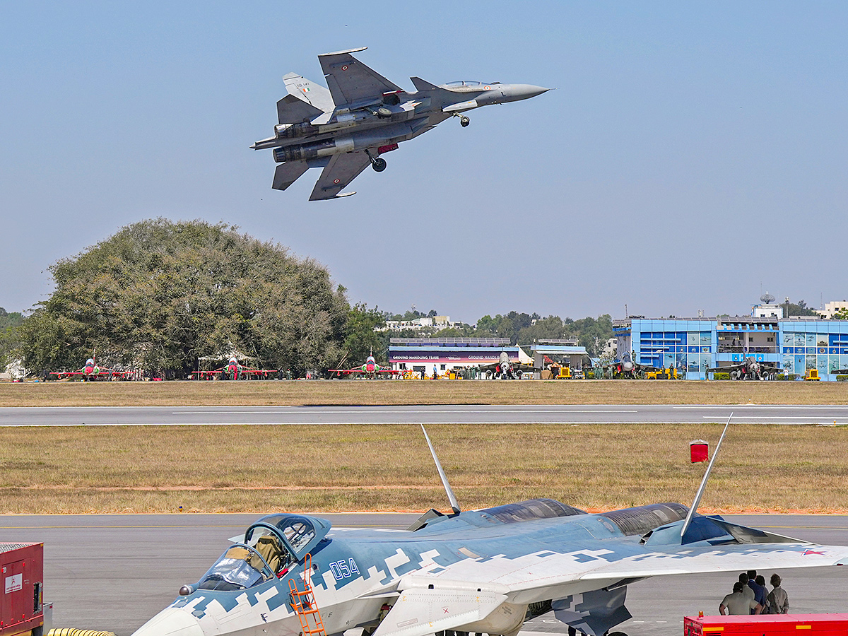 15th edition of Aero India 2025 at Yelahanka Airbase in Bengaluru14