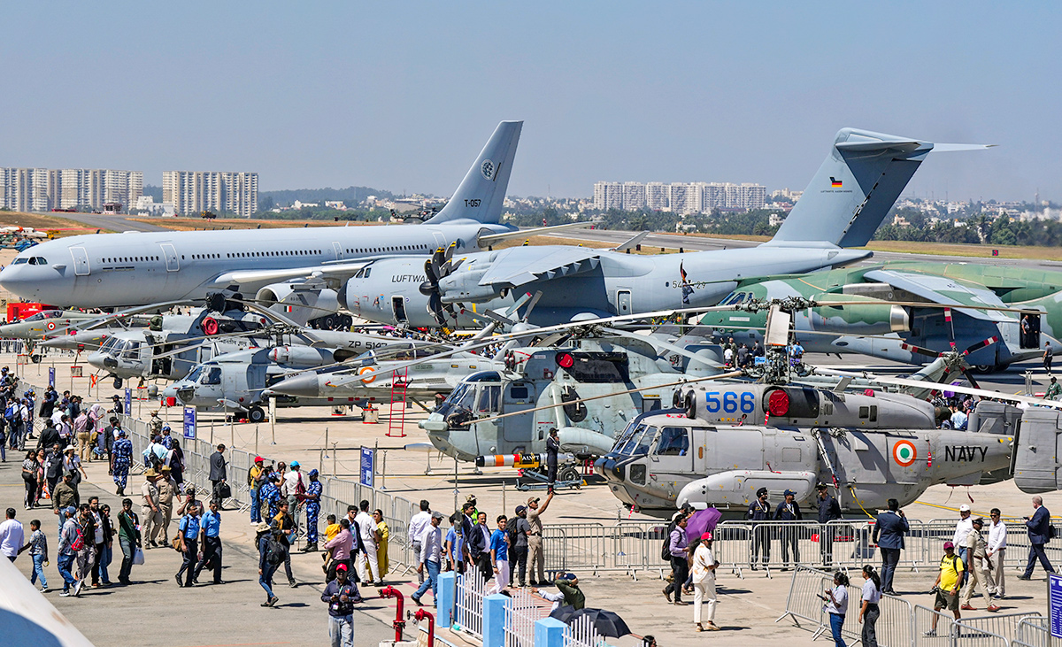 15th edition of Aero India 2025 at Yelahanka Airbase in Bengaluru28