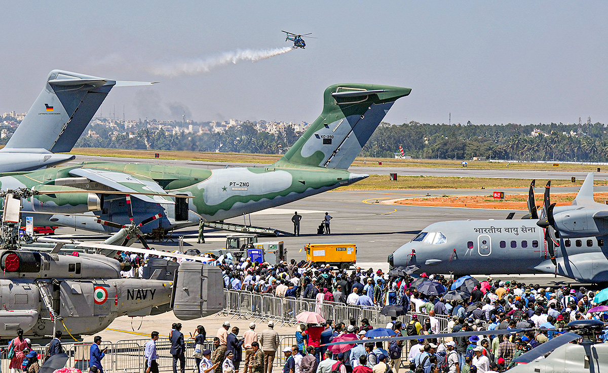 15th edition of Aero India 2025 at Yelahanka Airbase in Bengaluru30