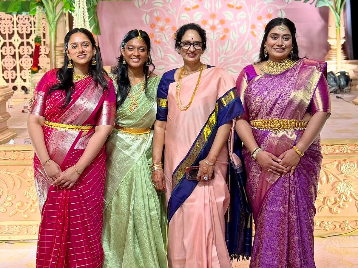 Tollywood Hero Prabhas Sisters Attend Family Marriage Function Photos3