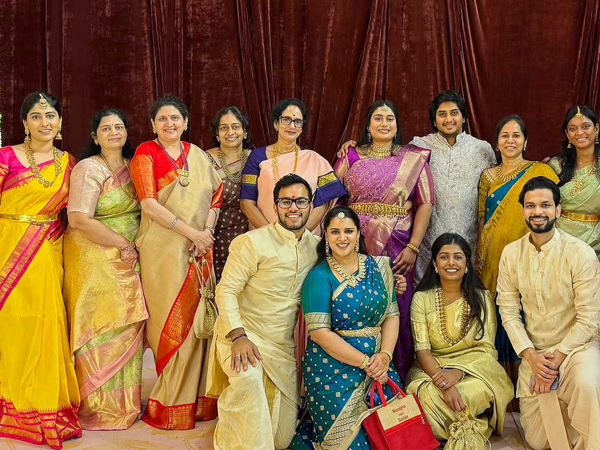 Tollywood Hero Prabhas Sisters Attend Family Marriage Function Photos5