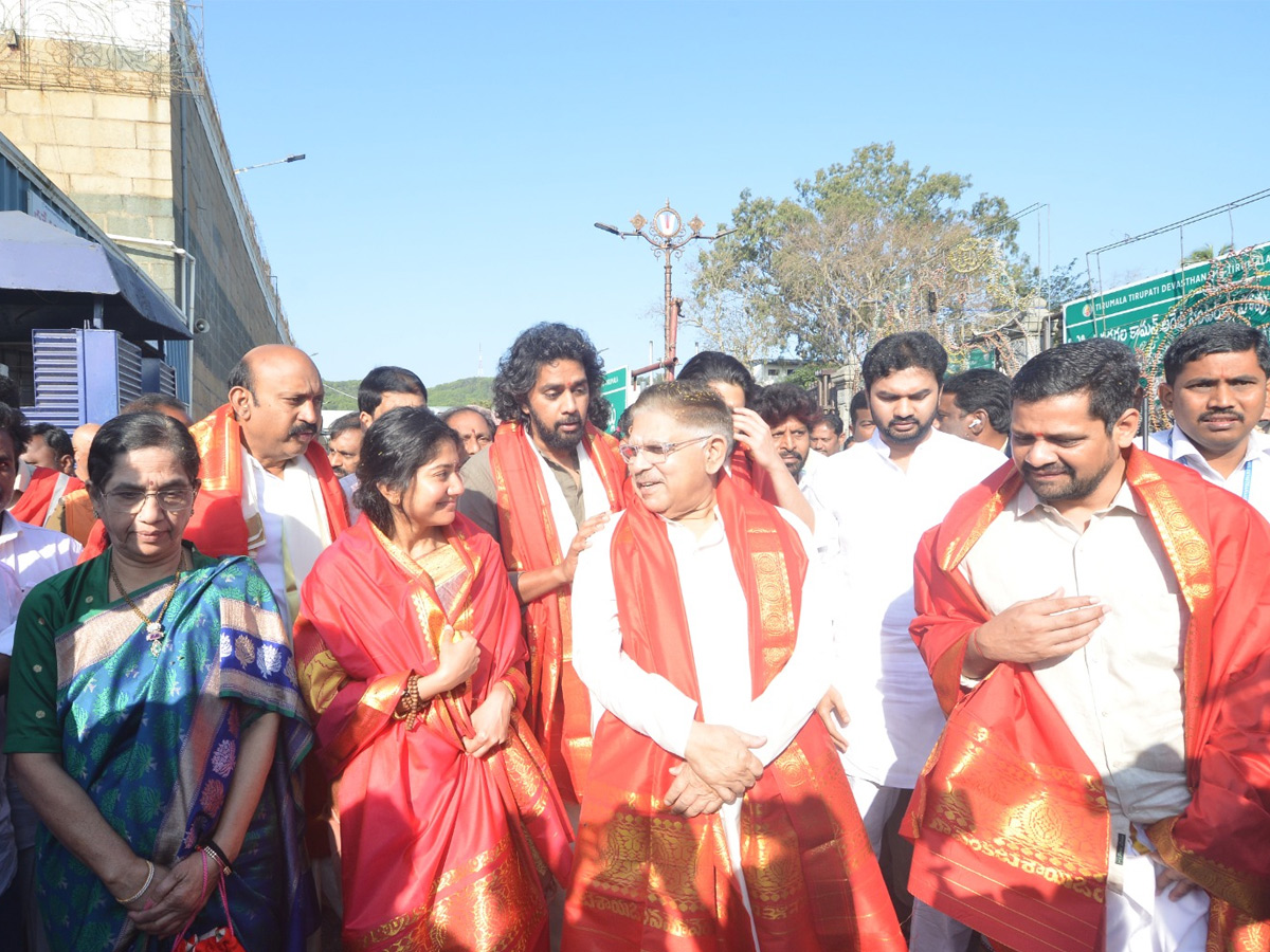 Thandel Movie Team at Tirumala13