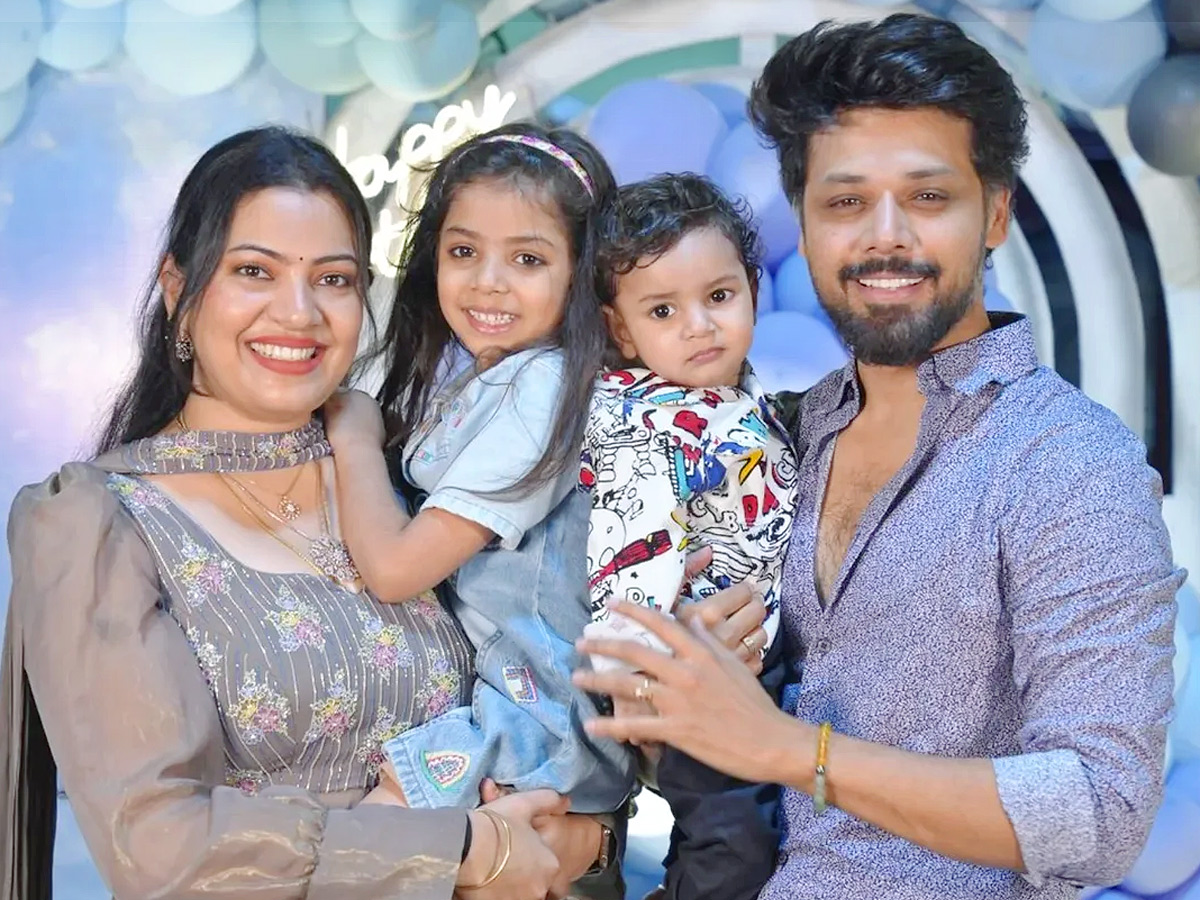 Singer Geetha Madhuri son 1st birthday celebrations Photos3