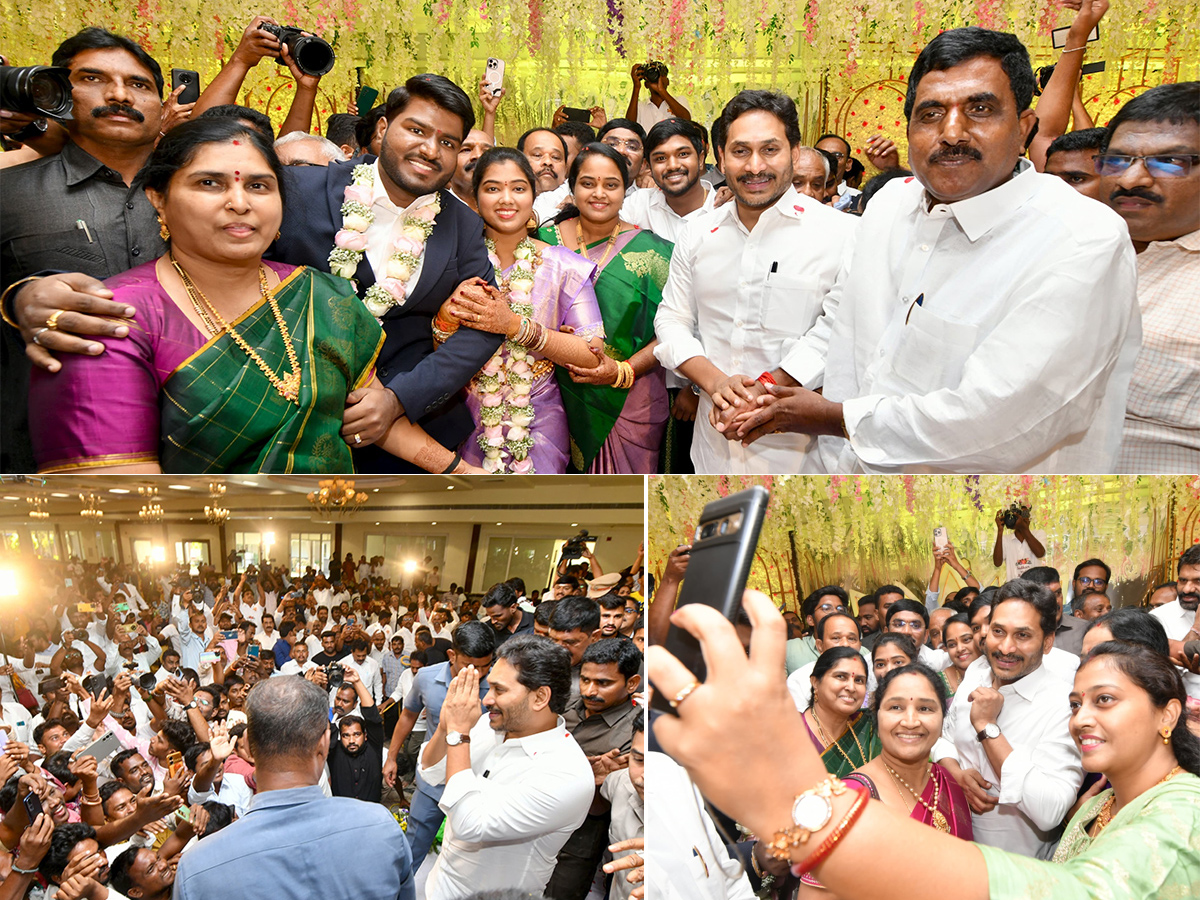 YS Jagan at MLC Ramachandra Reddy son Sudheer wedding reception1