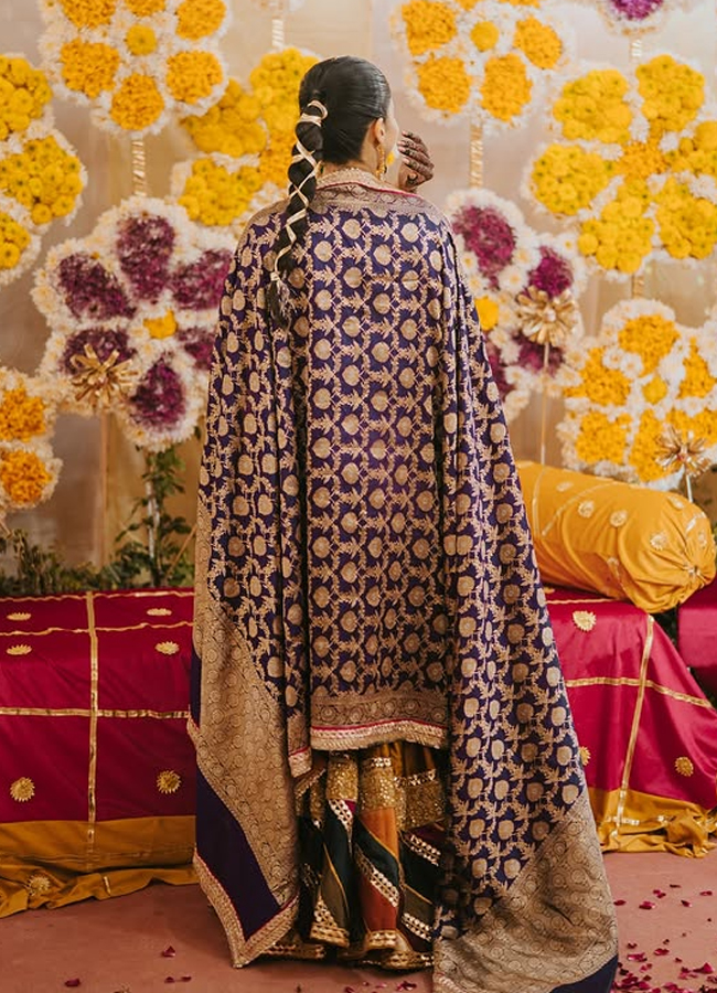 Mawra Hocane In A Traditional Mustard Gharara Looks Ethereal For Her Mehendi Festivities14