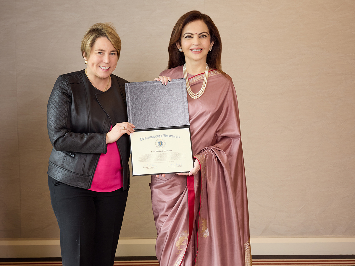 Nita Ambani Honoured With Massachusetts Governor's Citation for Her Philanthropic Work And Photos1