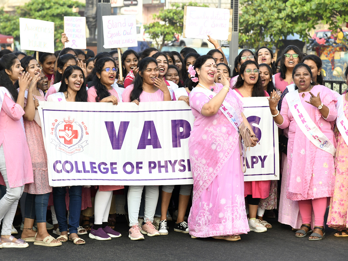 Pink Saree Walk on Visakhapatnam Beach Road Photos2