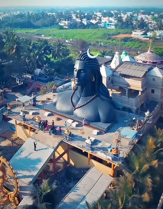 The largest Adi Yogi statue Dwarapudi East Godavari district11