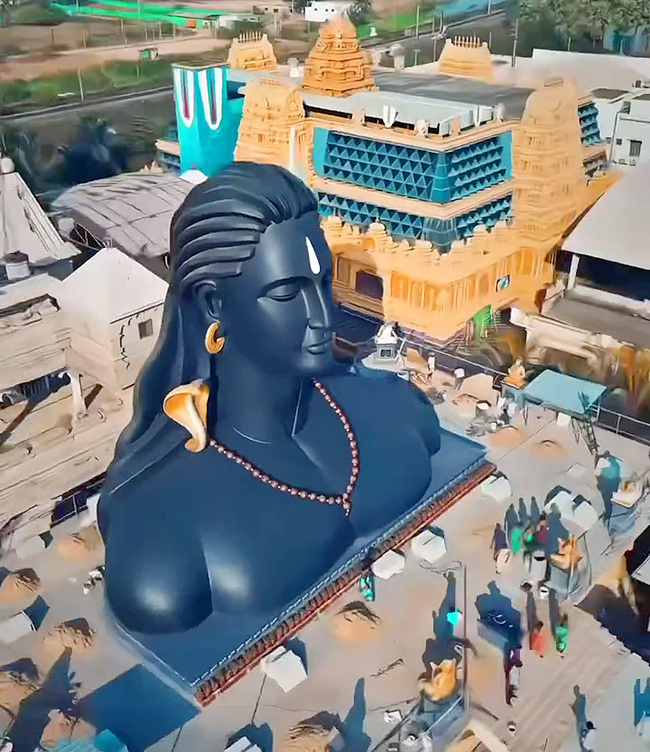 The largest Adi Yogi statue Dwarapudi East Godavari district9