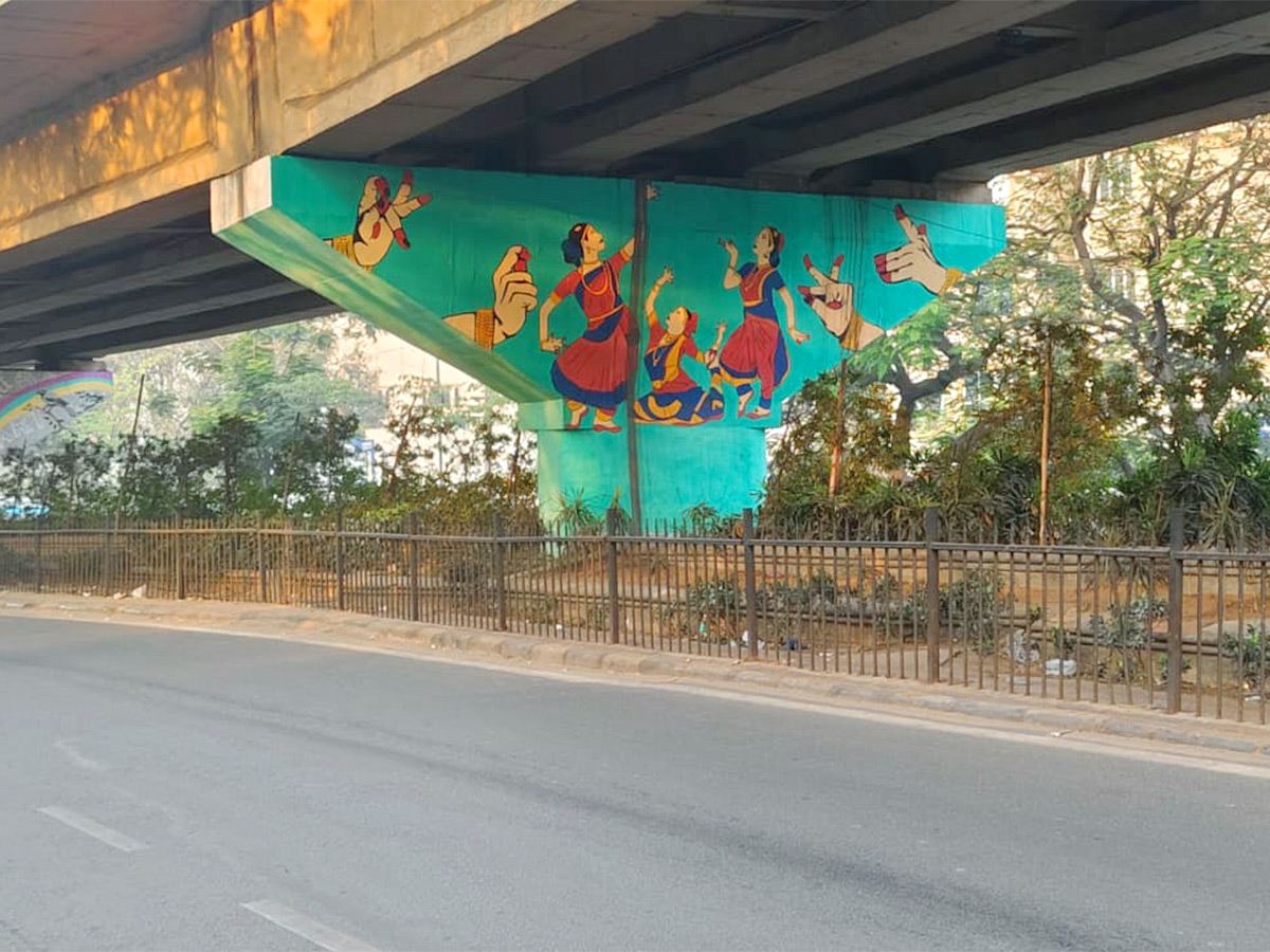 54 crore already spent on flyover paintings and junction photos15