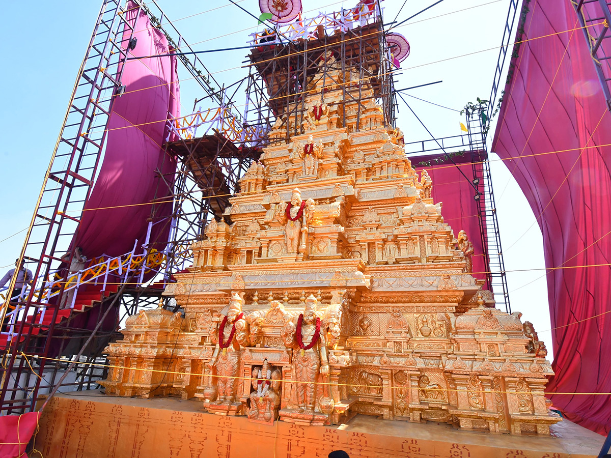 CM Revanth Reddy Inaugurates Yadadri Golden Vimana Gopuram: Photos10