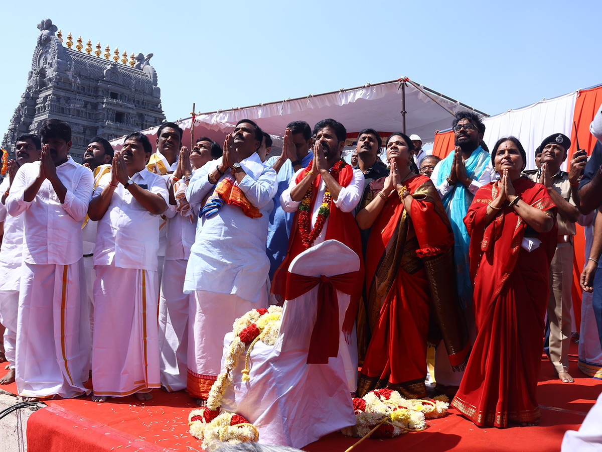 CM Revanth Reddy Inaugurates Yadadri Golden Vimana Gopuram: Photos6