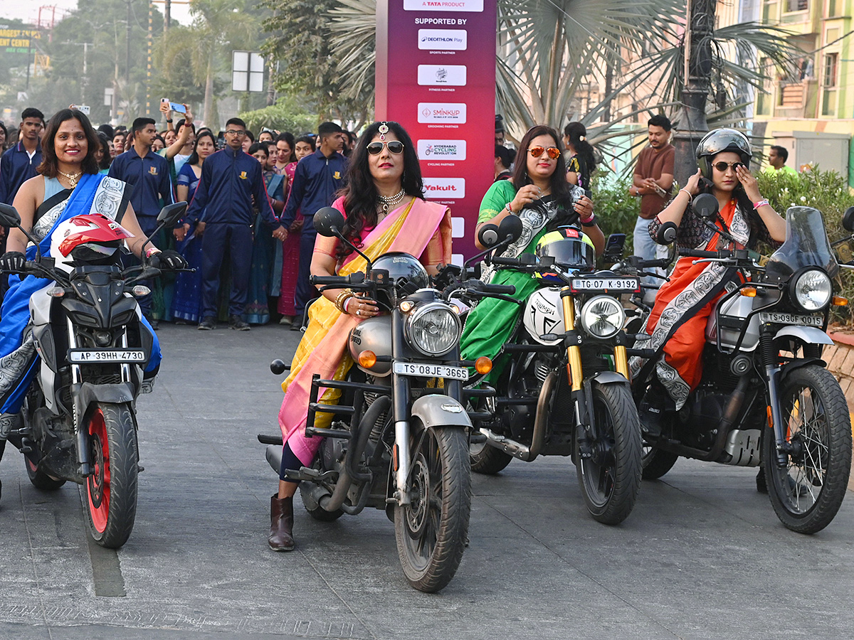 Taneira Saree Run Hyderabad 2025 Photos6