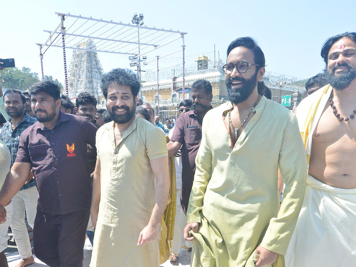 Manchu Vishnu And Siva Balaji Visits Tirumala Photos12