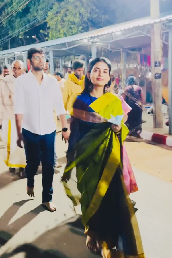 Ananya Nagalla Devotees To Lord Shiva At Srisailam Temple4