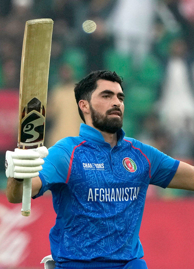 ICC Champions Trophy AFG vs ENG Celebrates Century IN Ibrahim Zadran18