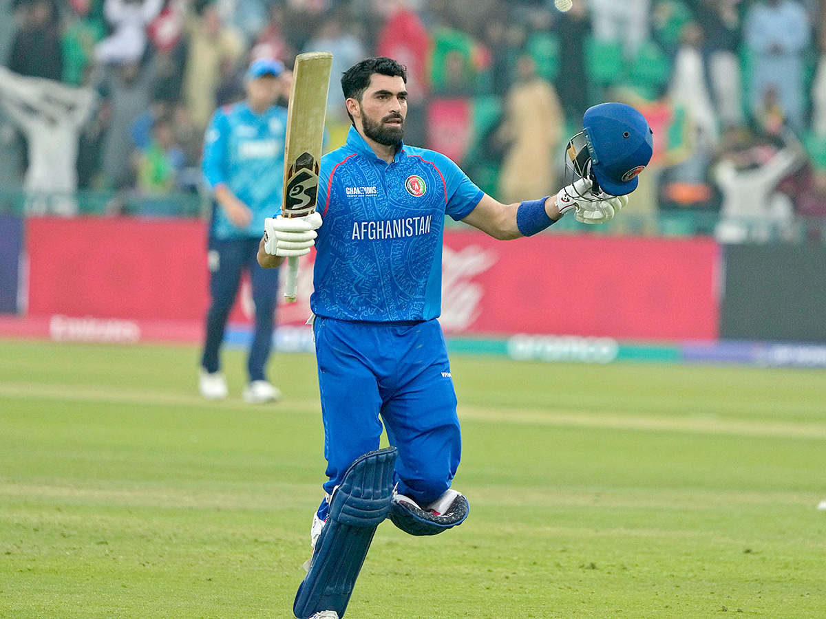 ICC Champions Trophy AFG vs ENG Celebrates Century IN Ibrahim Zadran4