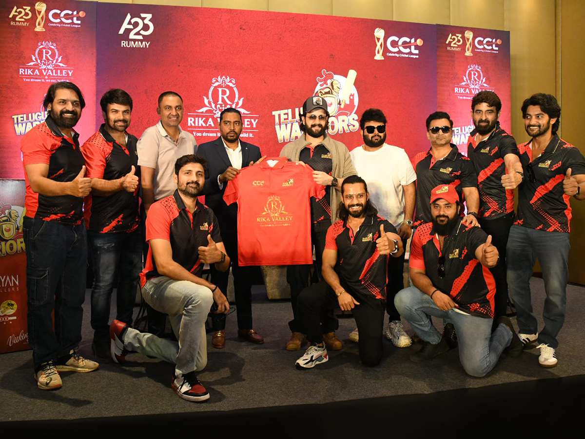 CCL Telugu Warriors Jersey Launch by Akhil Akkineni Photos3