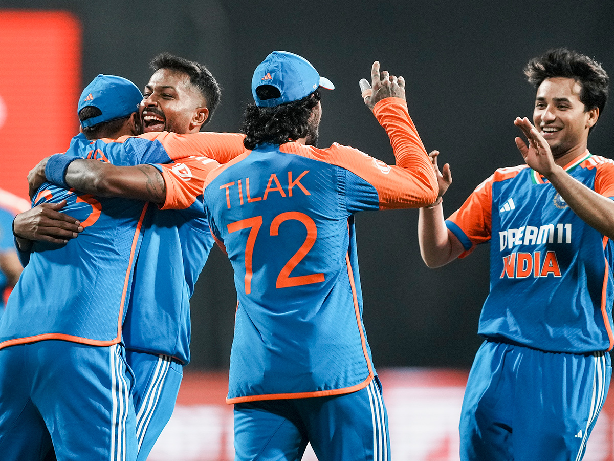 winning the fifth Twenty20 cricket match and series against England at Wankhede Stadium14