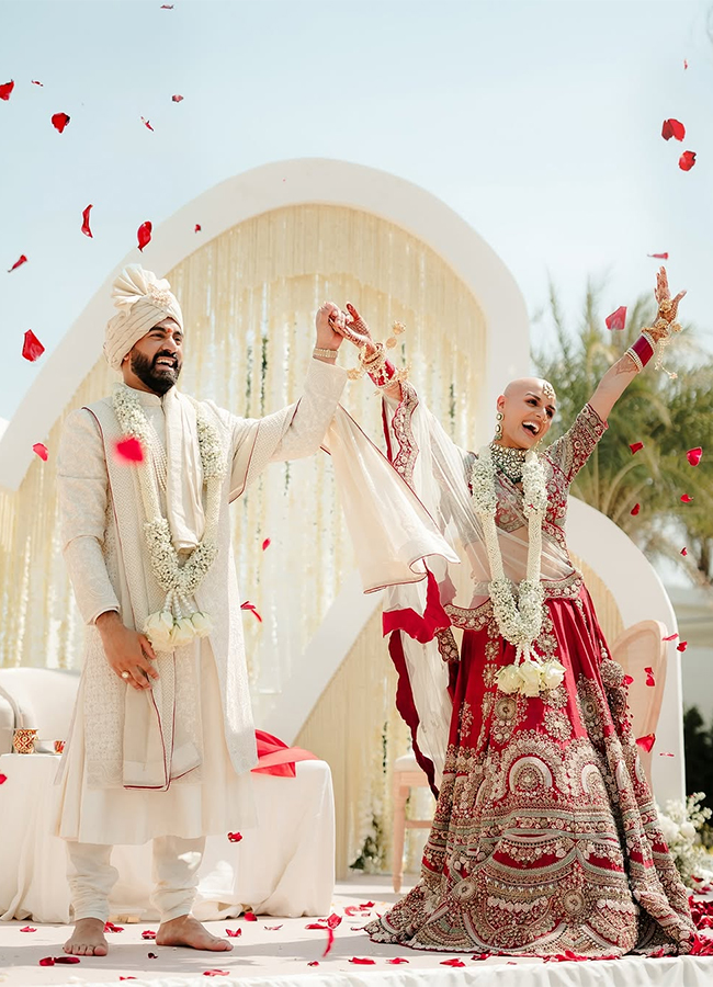 Bald and Beautiful: Indian Bride Ditches Wig, Flaunts Alopecia on Wedding Day10