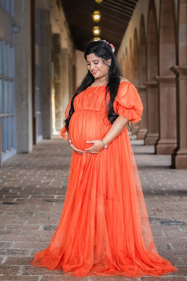 Raja Ravi Varma theme maternity photoshoot going viral9