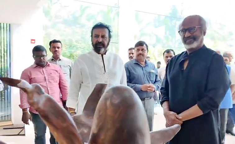 Super Star Rajinikanth And His Daughter Aishwarya Visited Tirupathi MOhan Babu University Photos17