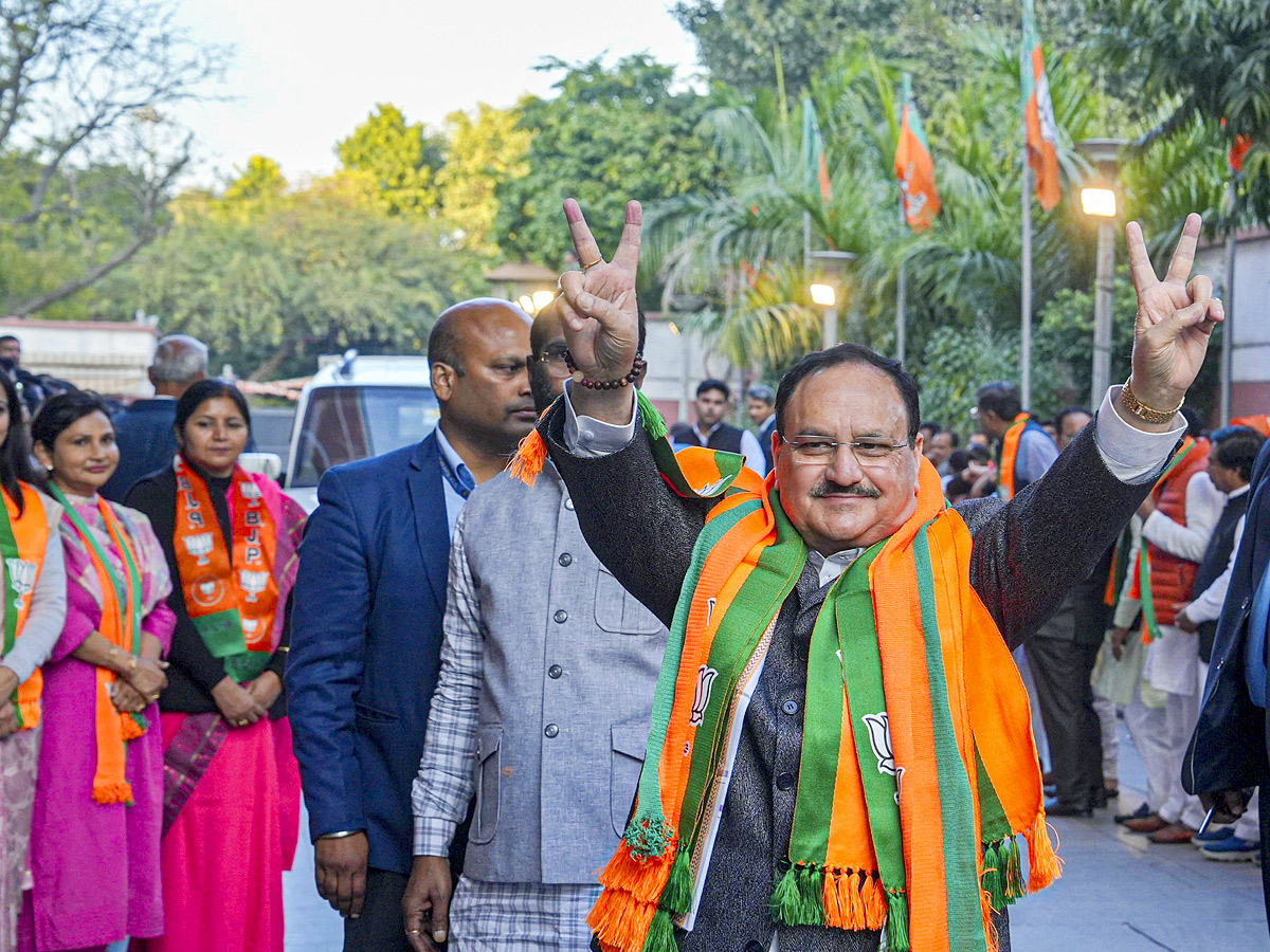 Delhi Assembly Election Results 2025: Celebrations of landslide victory of BJP in Delhi Assembly Elections Photos26