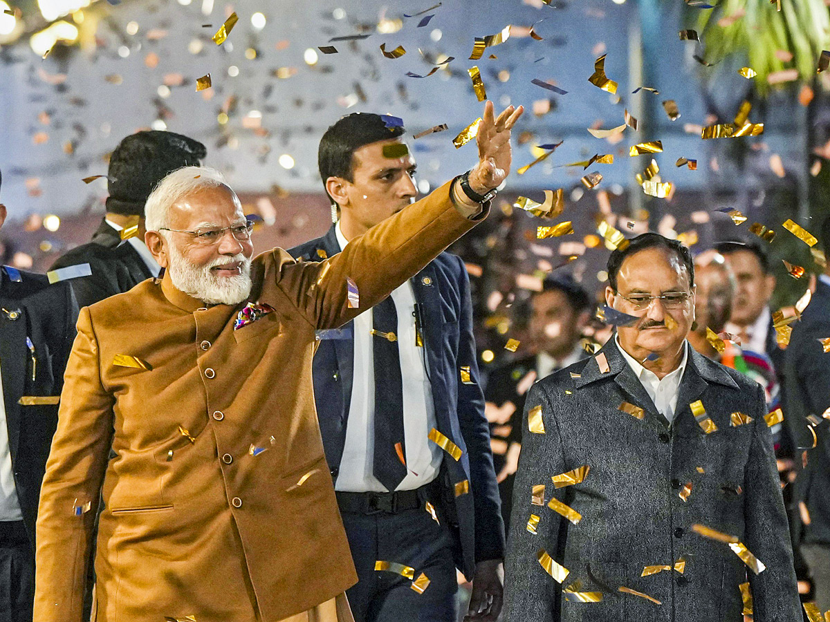 Delhi Assembly Election Results 2025: Celebrations of landslide victory of BJP in Delhi Assembly Elections Photos3