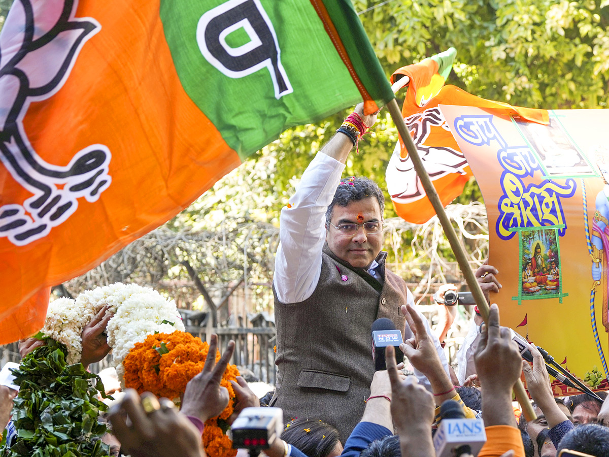 Delhi Assembly Election Results 2025: Celebrations of landslide victory of BJP in Delhi Assembly Elections Photos7