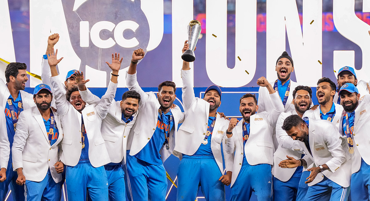 ICC Champions Trophy cricket final match between India and New Zealand6