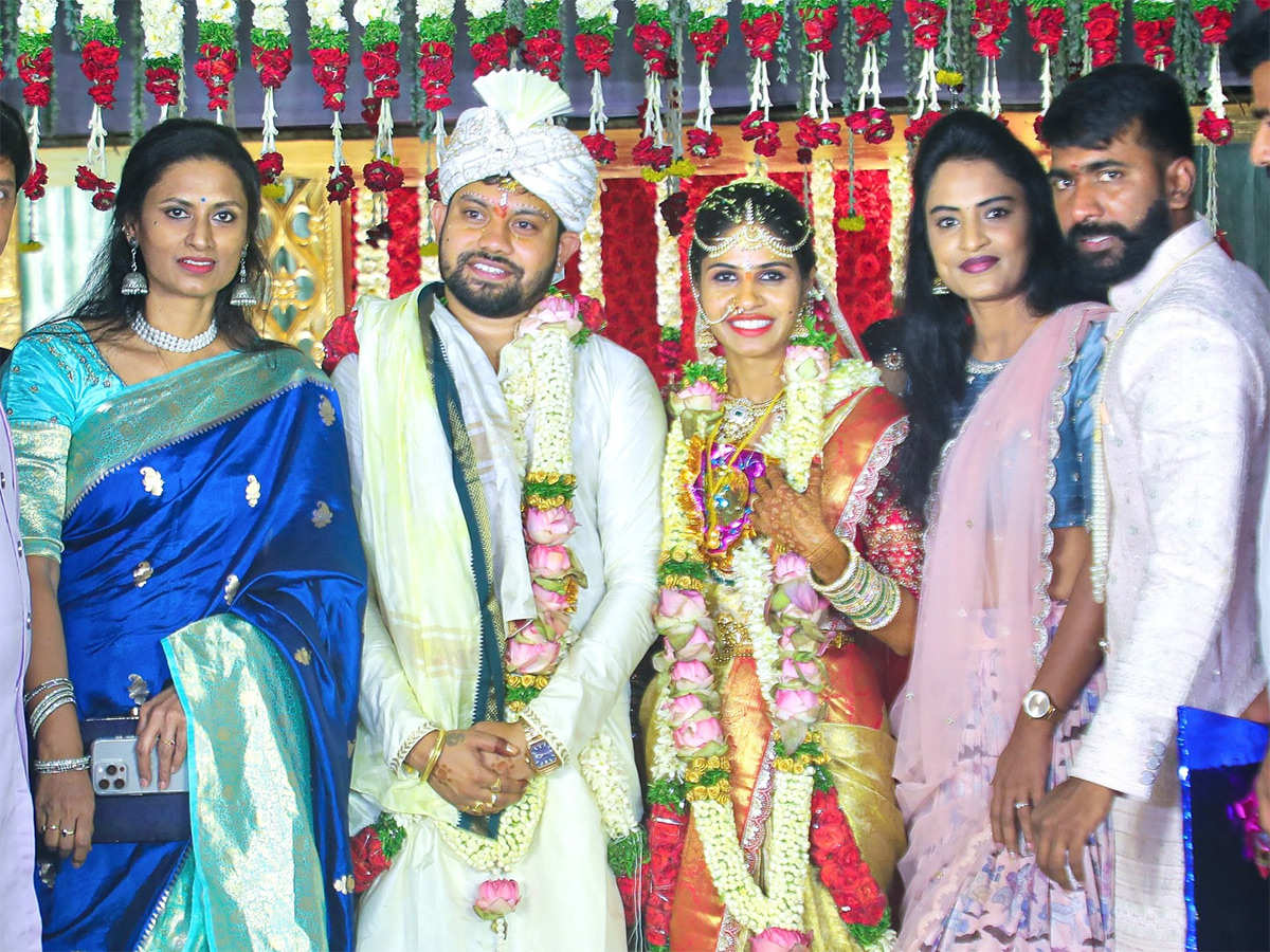 GHMC BRS Corporator Hema Samala Marriage Photos Goes Viral16