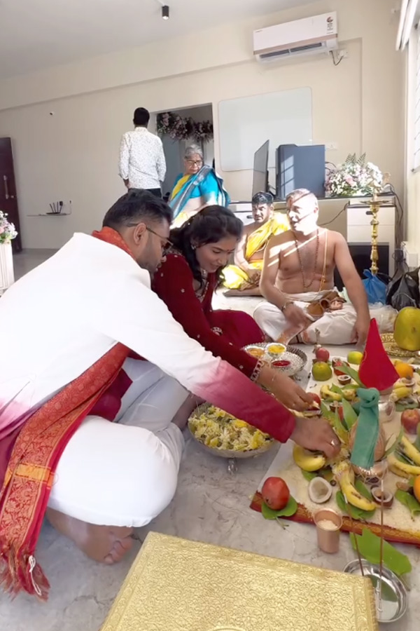 Popular Telugu YouTuber Srujana Sagar New house Warming Ceremony Photos5