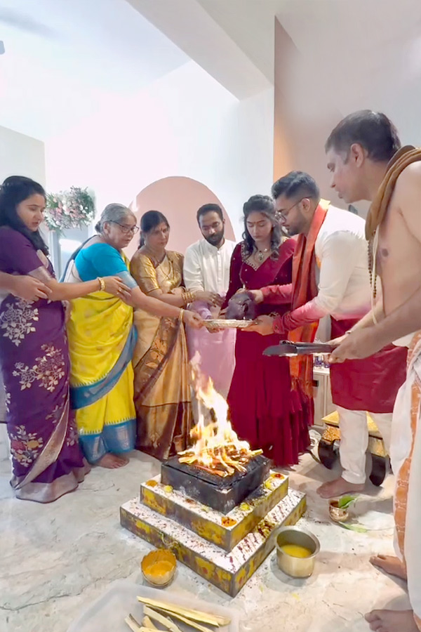 Popular Telugu YouTuber Srujana Sagar New house Warming Ceremony Photos7