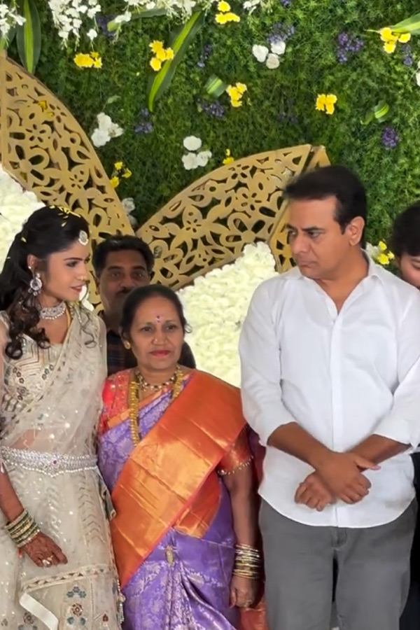 KTR Attends GHMC BRS Corporator Hema Samala Reception Photos5