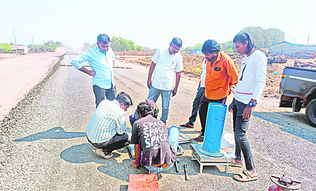 వేగంగా ఖేడ్‌–బీదర్‌ హైవే పనులు1