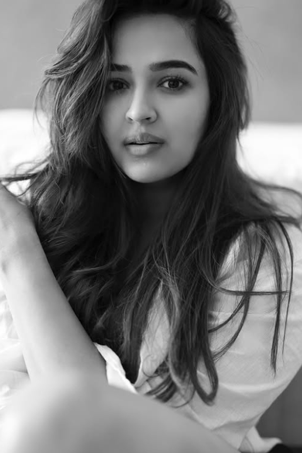 Pujita Ponnada cute photos in black and white dress 8