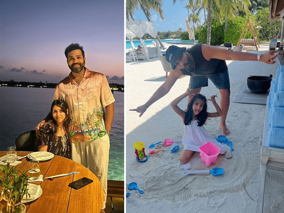 Rohit Sharma Enjoying Vacation In Maldives With His Family Photos1