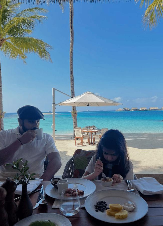 Rohit Sharma Enjoying Vacation In Maldives With His Family Photos3