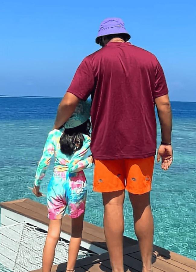 Rohit Sharma Enjoying Vacation In Maldives With His Family Photos4